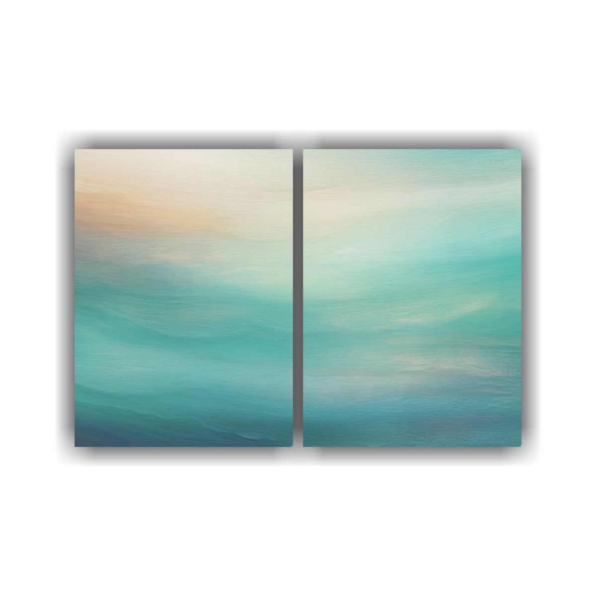 GENERICO - Cuadros Decorativos En Tonos Morados Azules 160x120 Cm