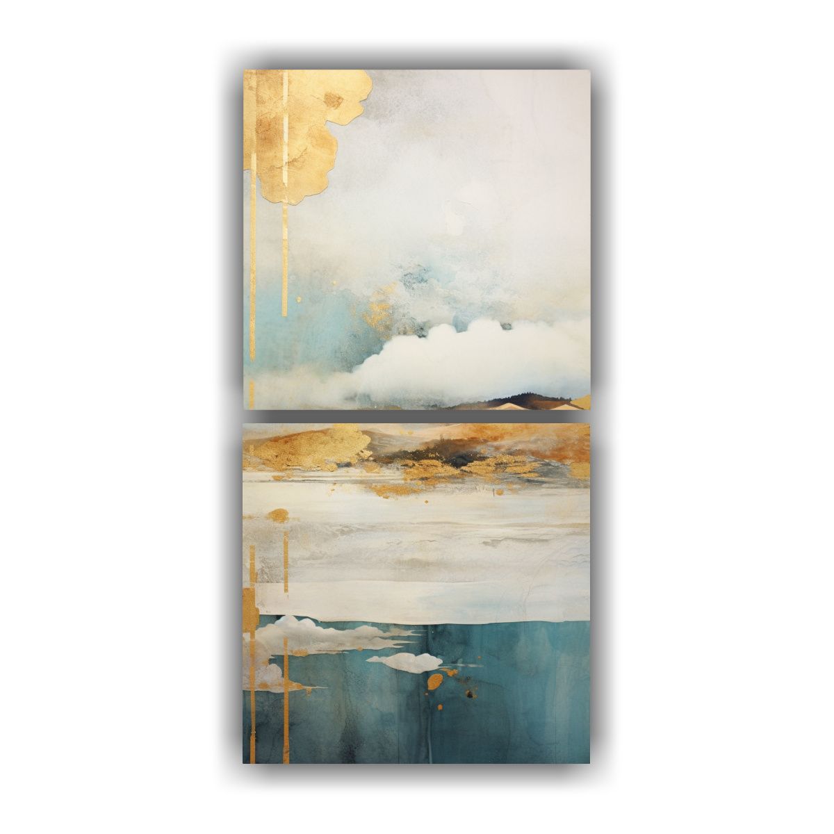 GENERICO - Set 2 Lienzos De Tela Con Imagen De Pintura De 70x140 Cm