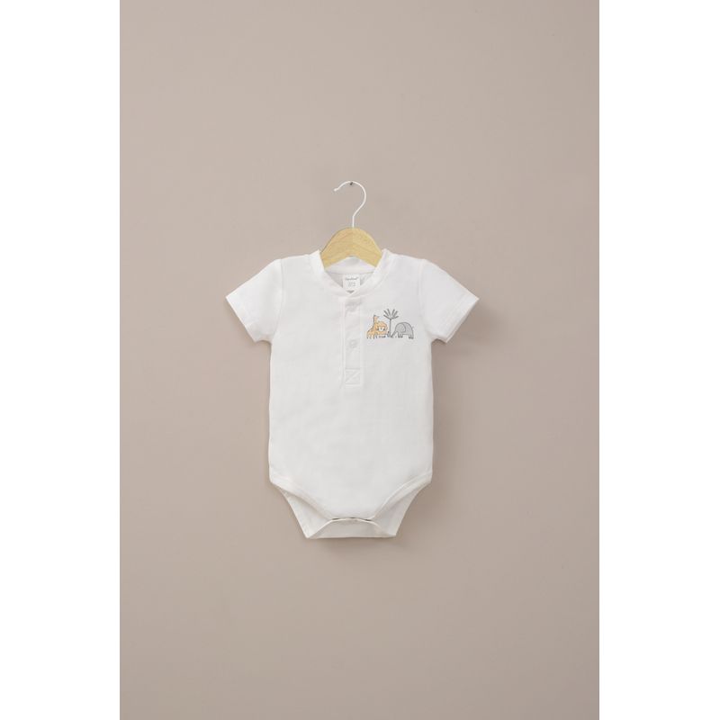 OPALINE - Body blanco con estampado de bebé niño