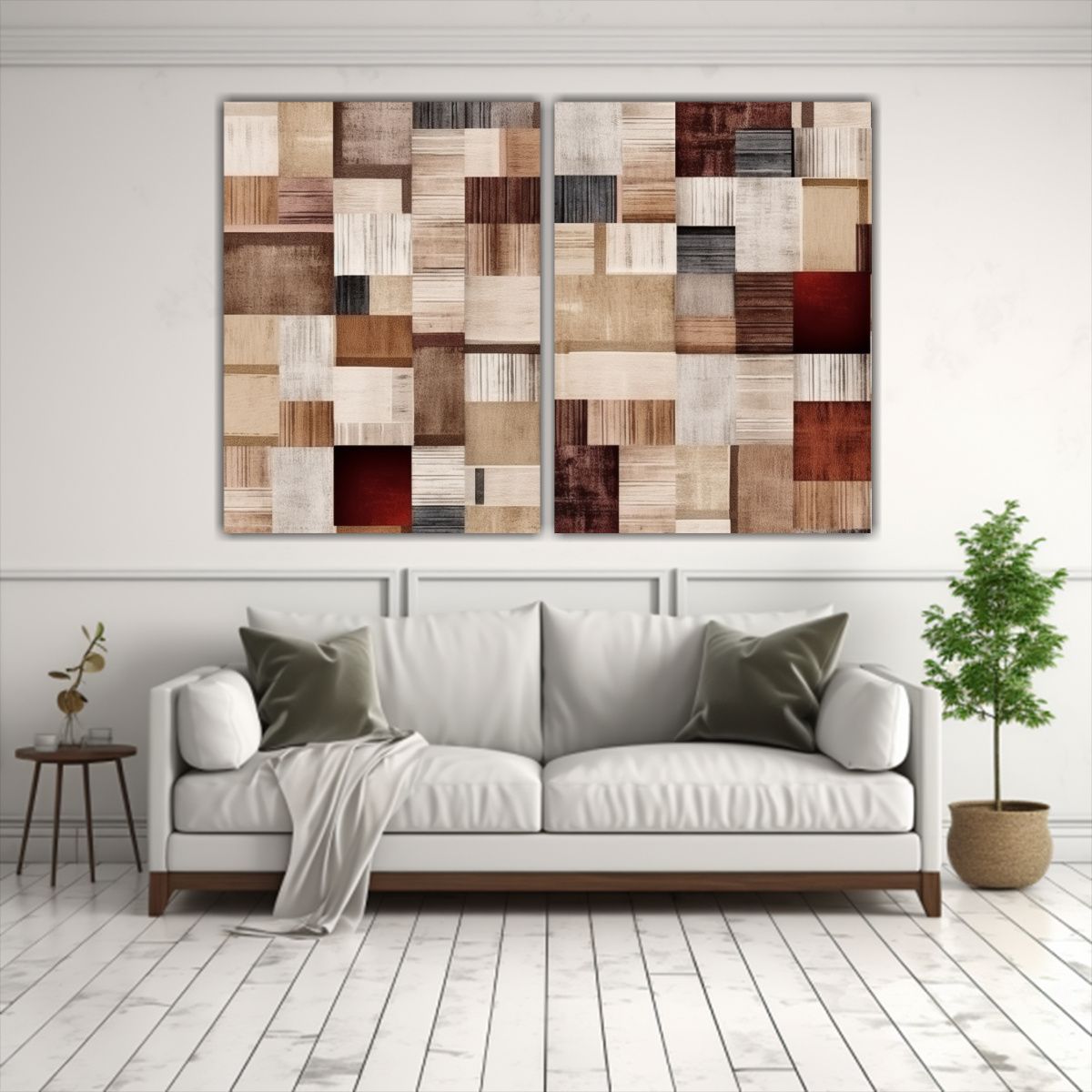 GENERICO - Cuadros Abstractos Modernos Minimalistas Con 160x120 Cm