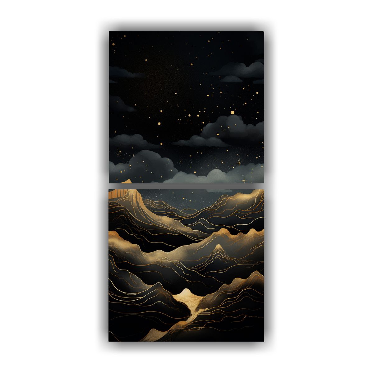 GENERICO - Pinturas Modernas De Montaña Con Estilo Elegante 70x140 Cm