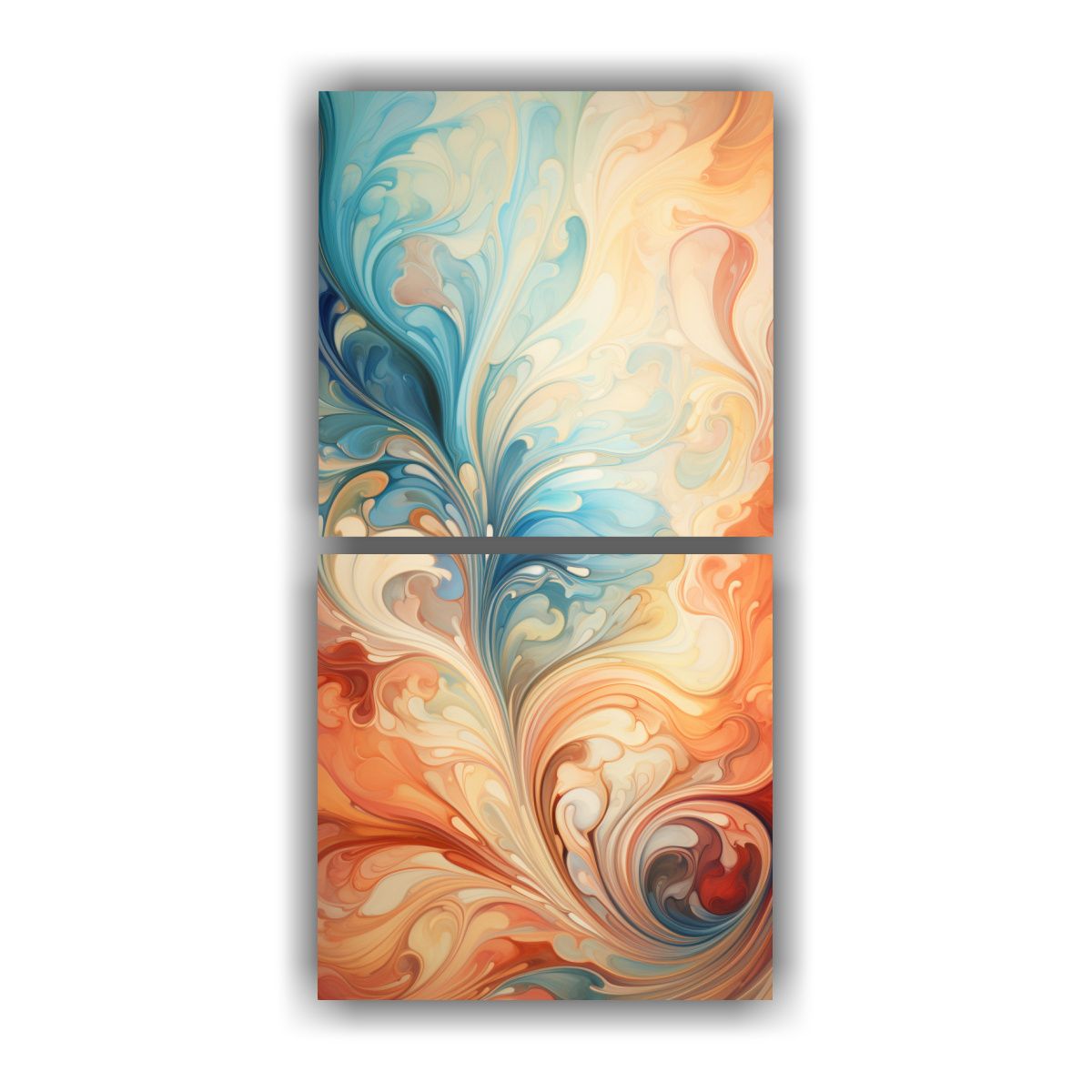 GENERICO - Cuadros Melódicos De Forma Original Inspirados 80x160 Cm