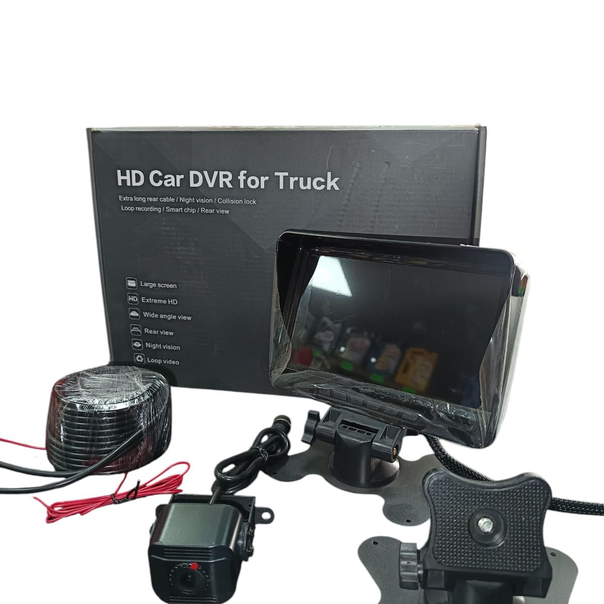 OEM - KIT PARA CAMION DVR Y PANTALLA 7" Y 2 CAMARAS (1 CAMARA INTEGRADA + 1 CAMARA)