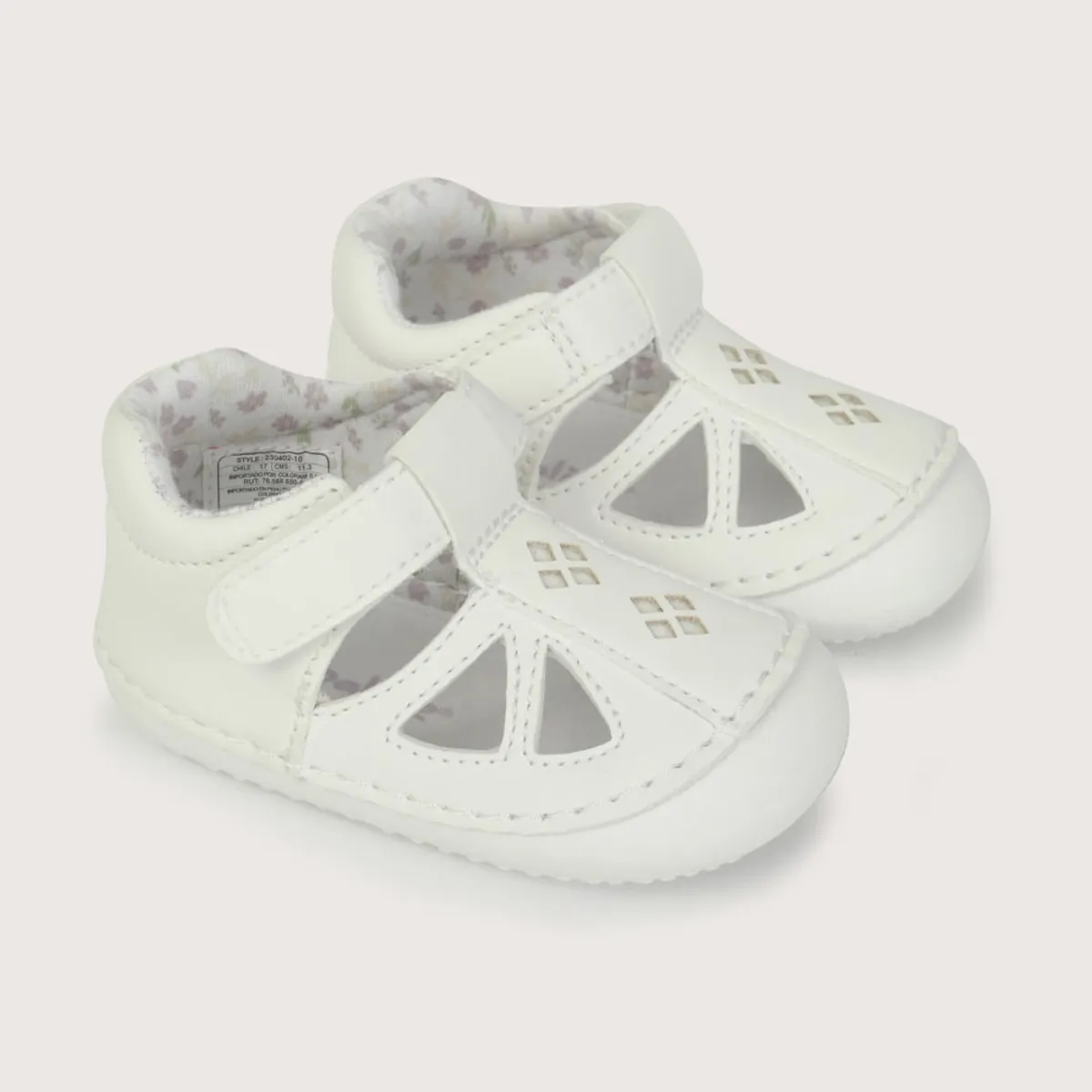 OPALINE - Sandalia gateador blanca de niña