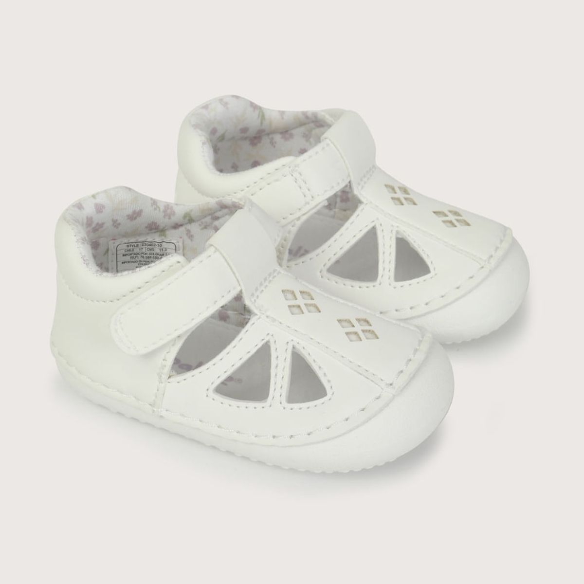 OPALINE - Sandalia gateador blanca de niña