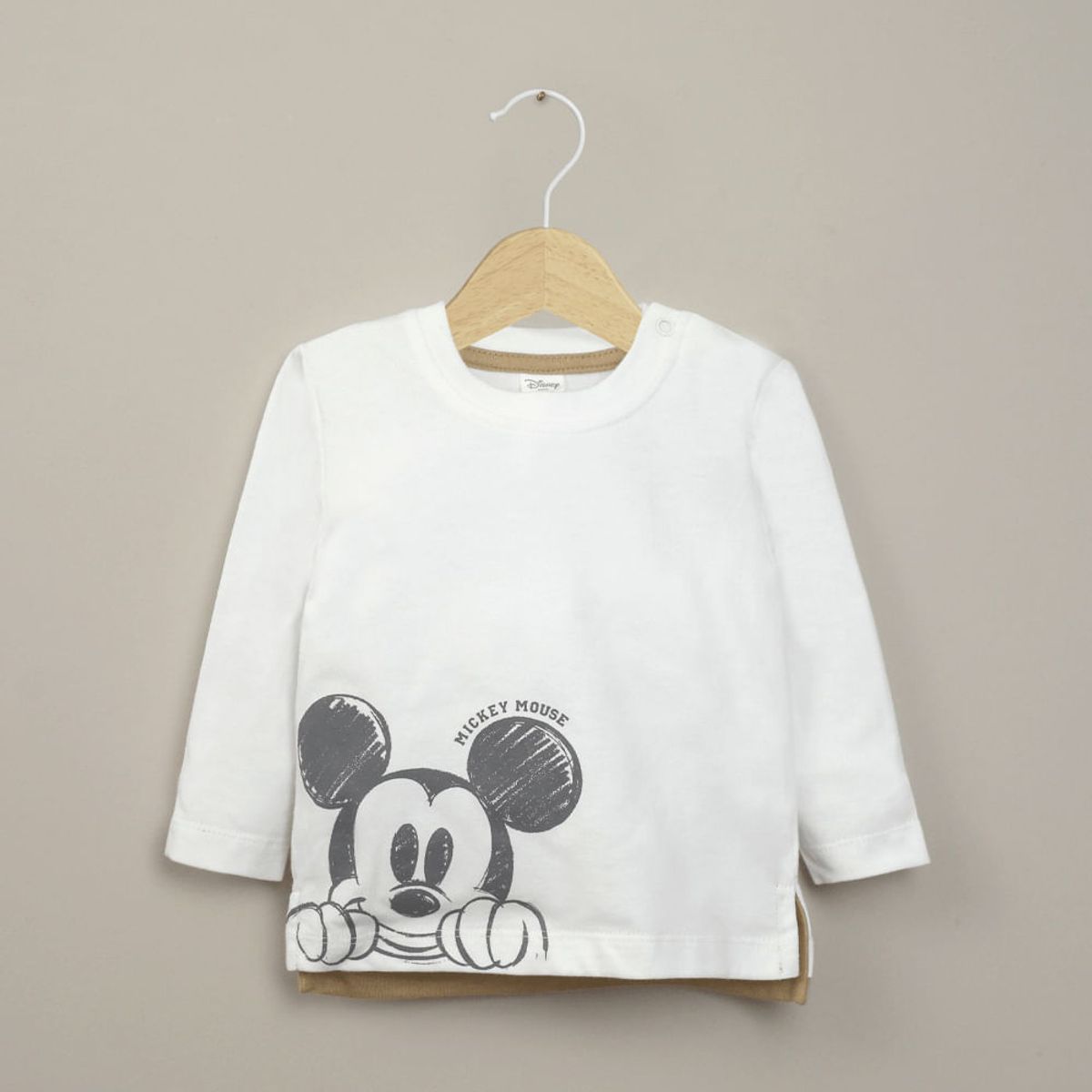 OPALINE - Polera manga larga blanca disney de niño 40824
