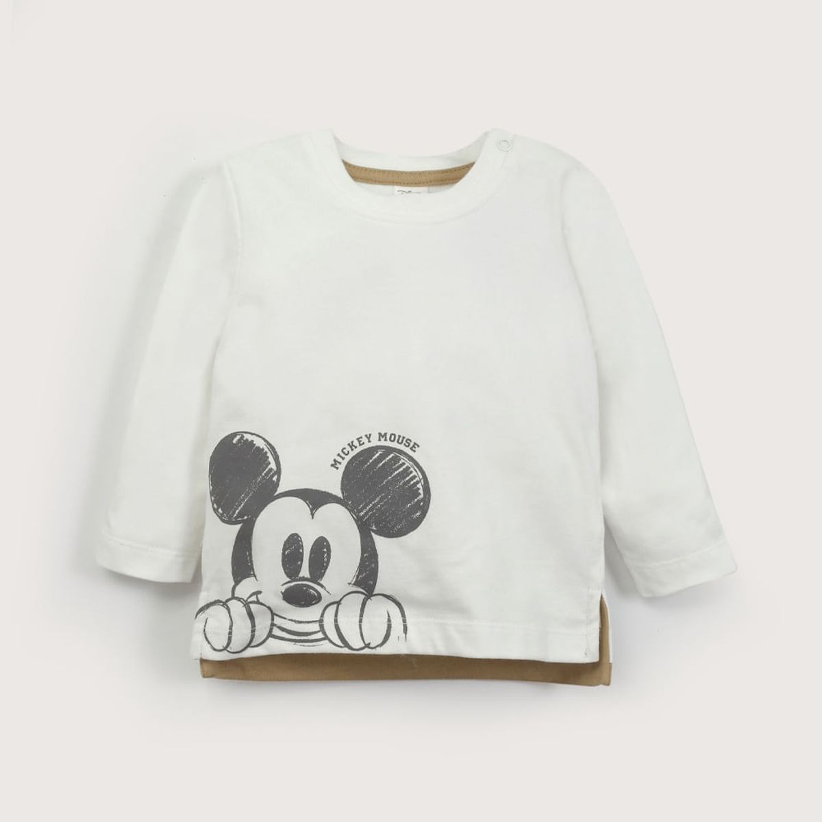 OPALINE - Polera manga larga blanca disney de niño 40824