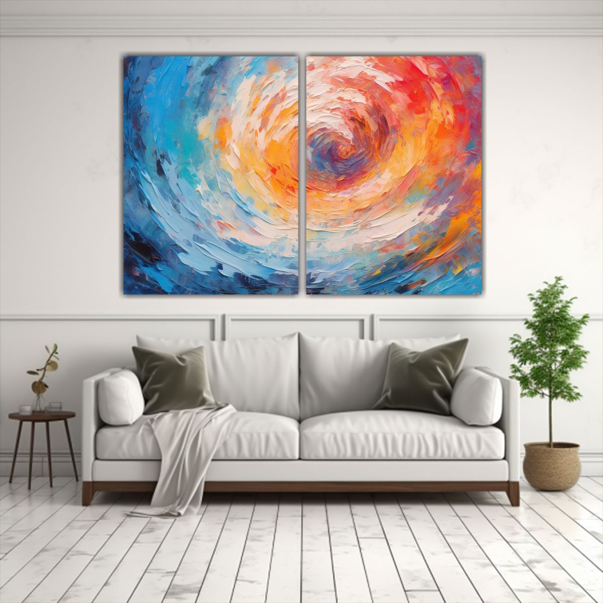 GENERICO - Pinturas Abstractas De Colores Para Decoración 160x120 Cm