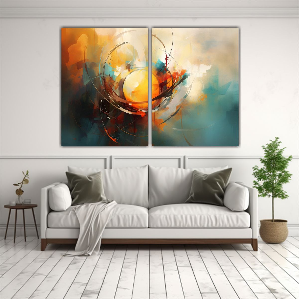 GENERICO - Arte Abstracto Luminoso En Fondo Para Decoración 160x120 Cm
