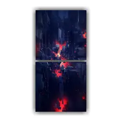 GENERICO - Pinturas Decorativas Con Líneas Y Formas 70x140 Cm