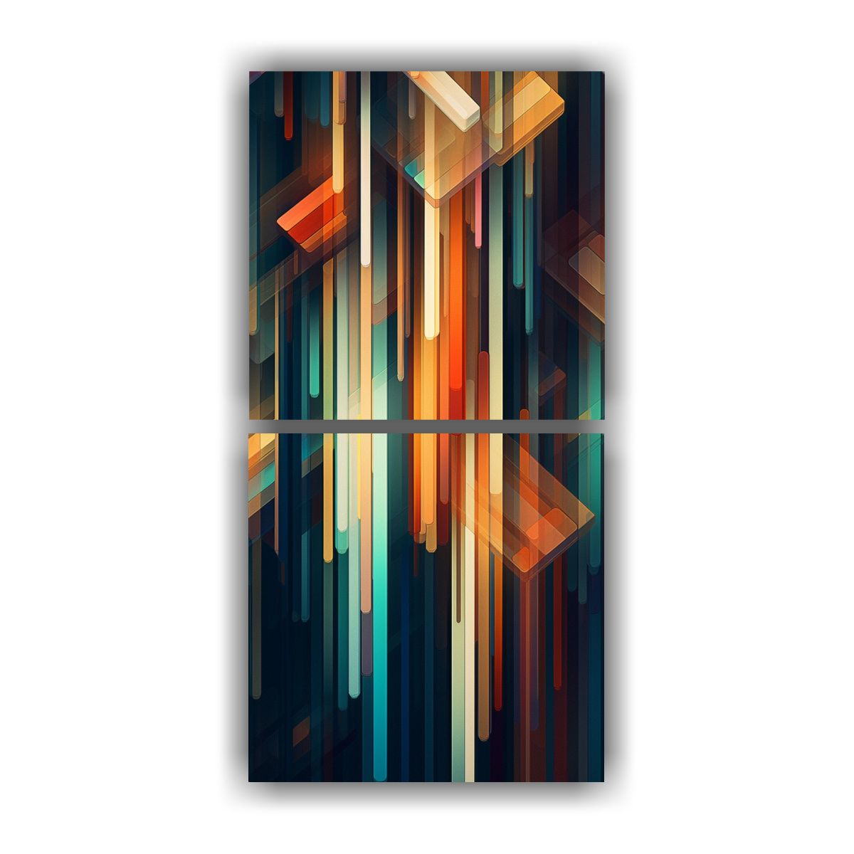 GENERICO - Pinturas De Decoración Abstracta Con Líneas De 30x60 Cm