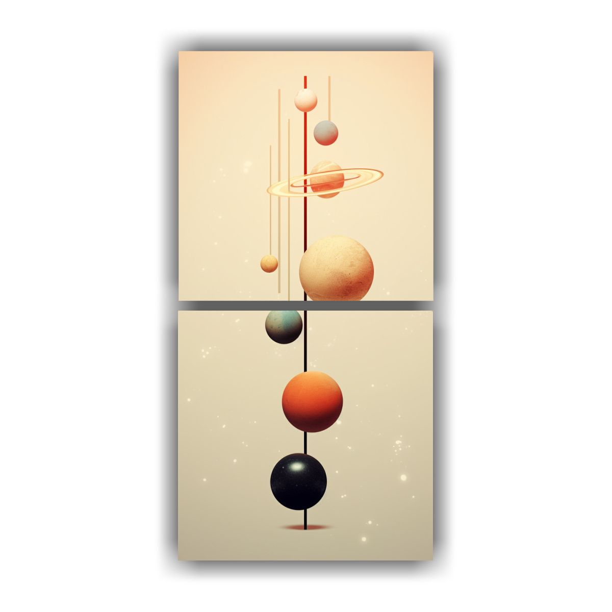 GENERICO - Pinturas Surrealistas Minimalistas De Colores 50x100 Cm