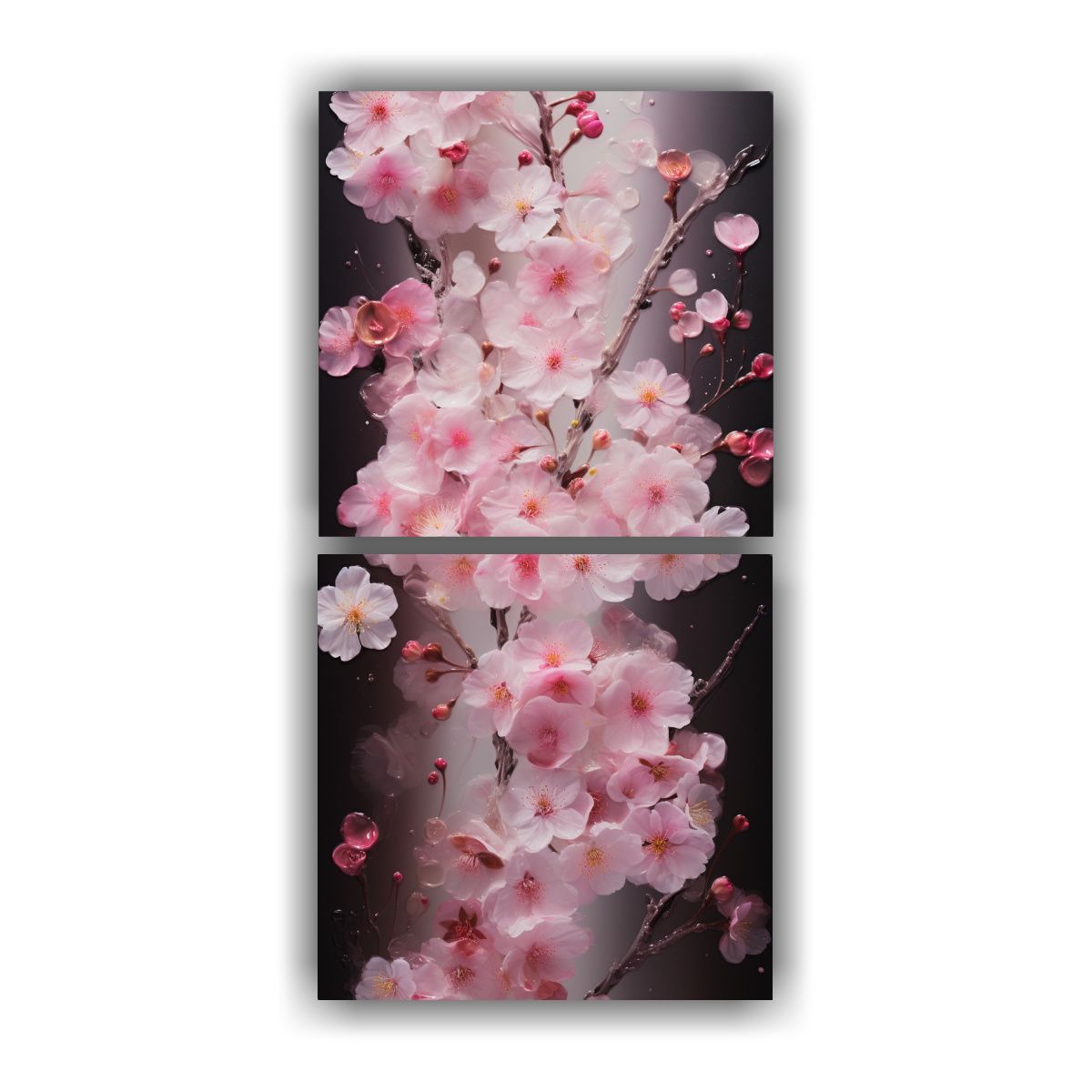 GENERICO - Cuadro Luminosa De Los Efímeros Cerezos En Flor 70x140 Cm