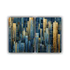 GENERICO - Cuadro Decorativo Digital De Ciudad En 3D Con 160x120 Cm