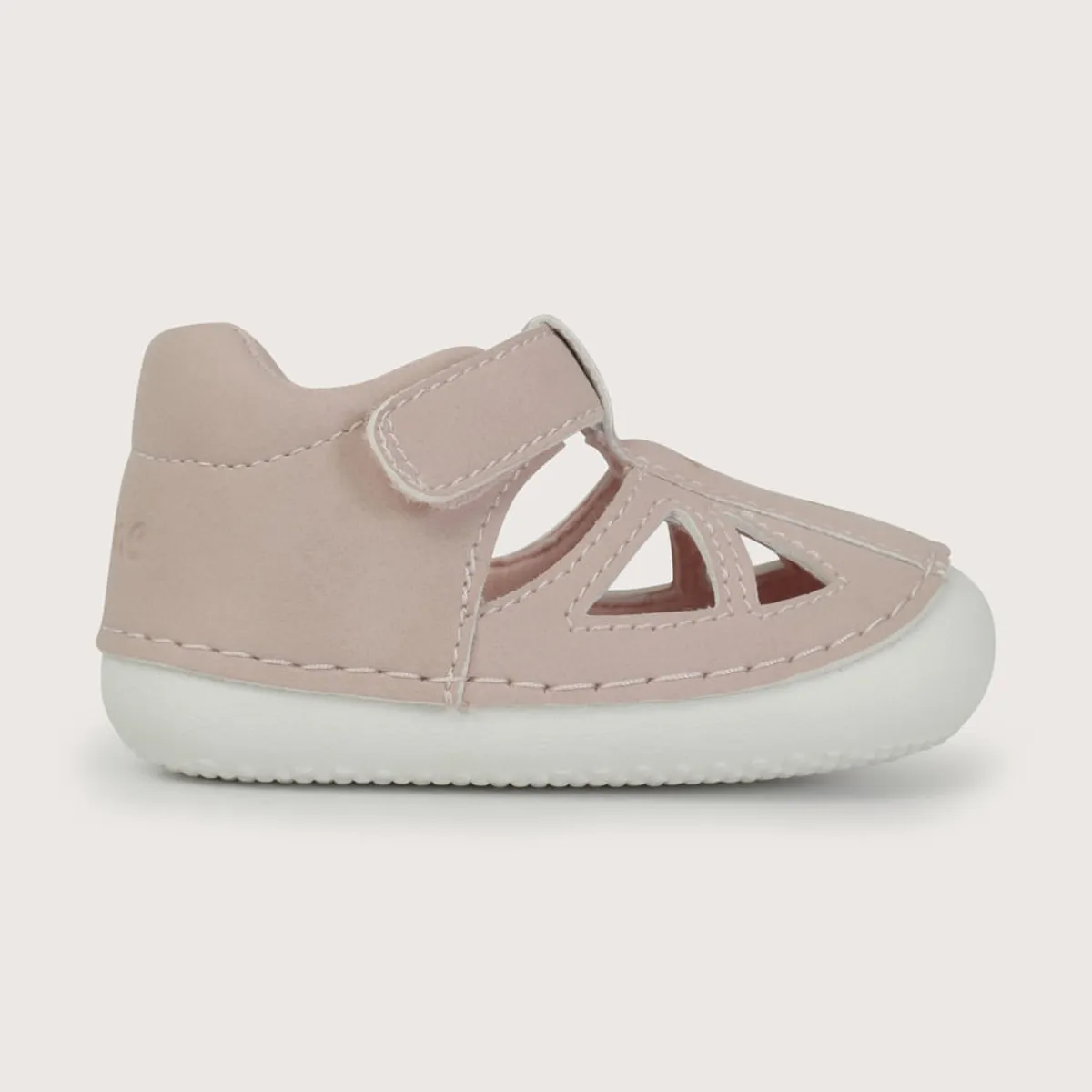 OPALINE - Sandalia gateador velcro rosada de niña