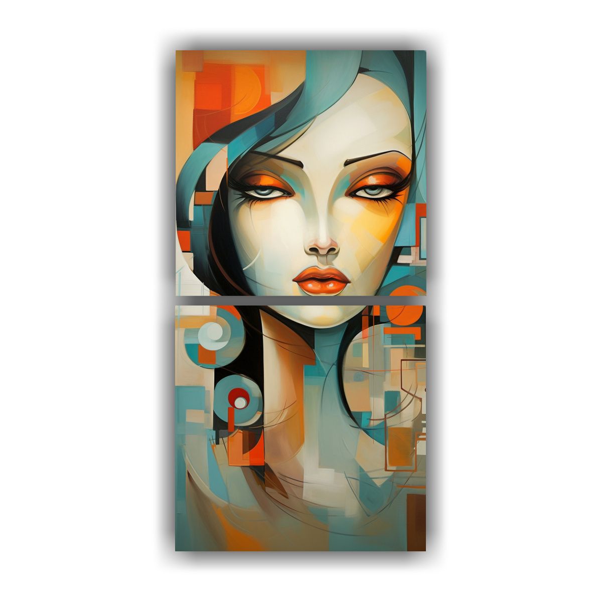 GENERICO - Cuadros Modernos Abstractos De Mujeres En 80x160 Cm