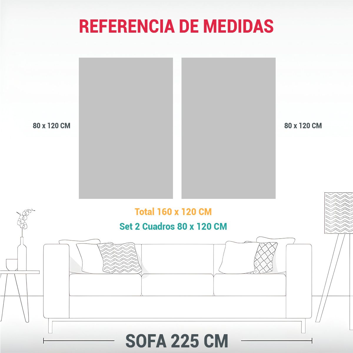 GENERICO - Pintura Digital Abstracta Inspirada En Estilo 160x120 Cm