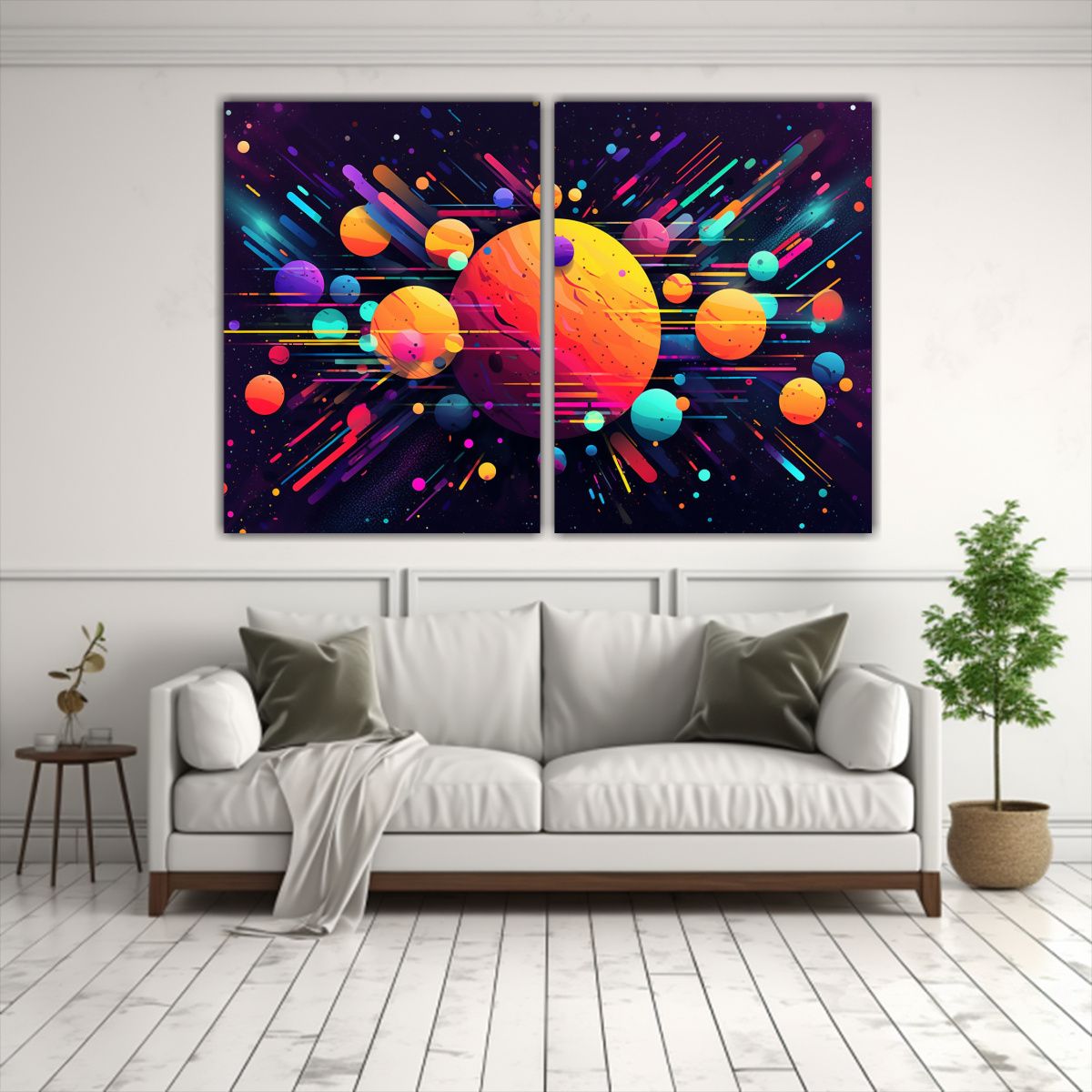 GENERICO - Cuadros Abstractos Para Comedor Arte 160x120 Cm