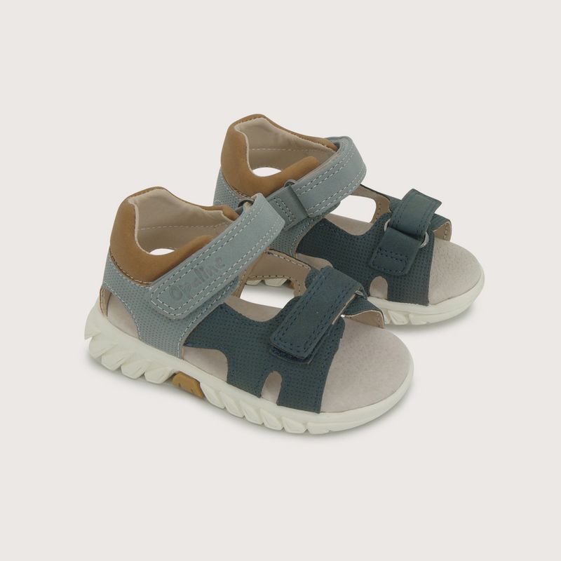 OPALINE - Sandalia ajustable azul de niño