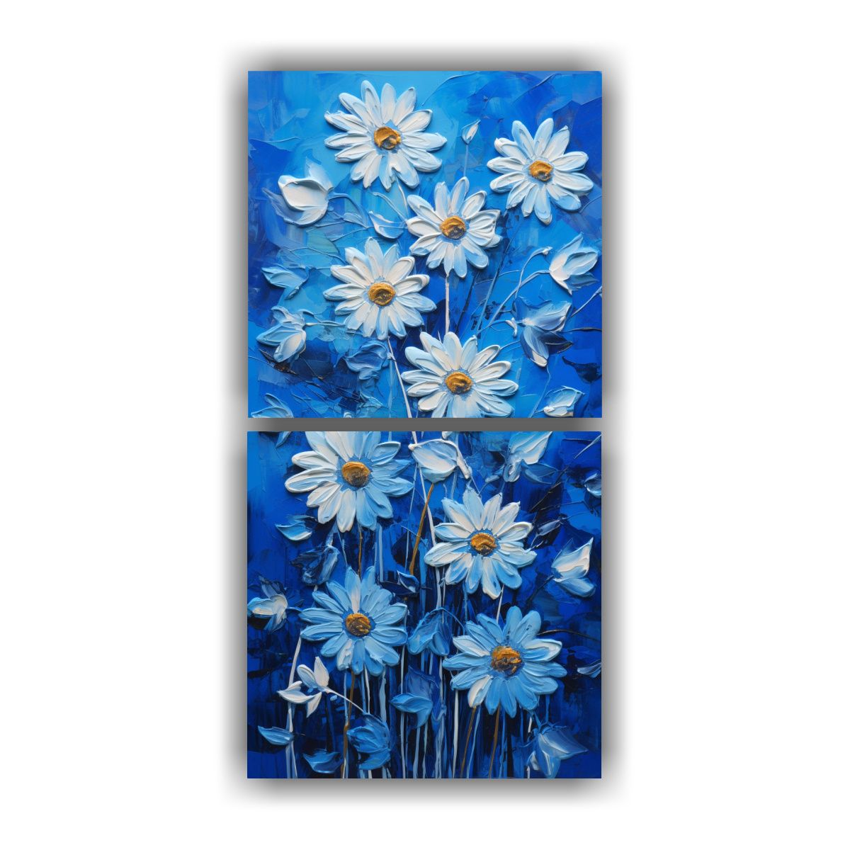 GENERICO - Pinturas De Decoración Vintage De Dos Lienzos De 20x40 Cm