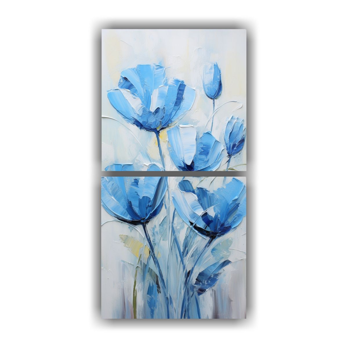 GENERICO - Pintura En Lienzo Estilo Arte Gráfico De Dos 50x100 Cm