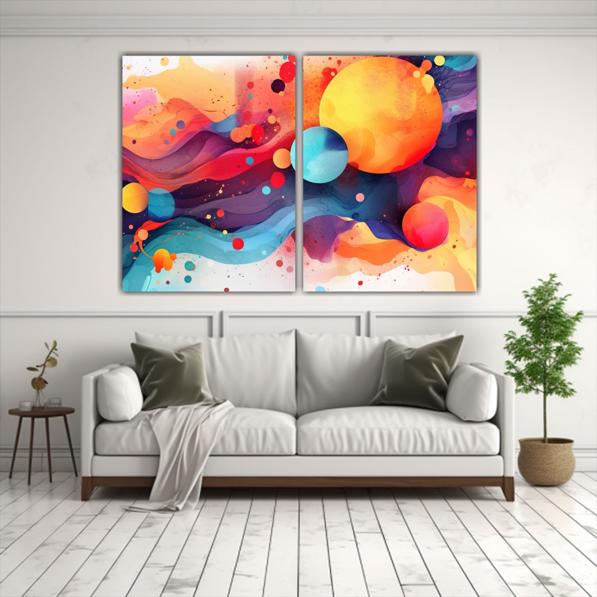 GENERICO - Pinturas Decorativas De Arte Abstracto Y 160x120 Cm