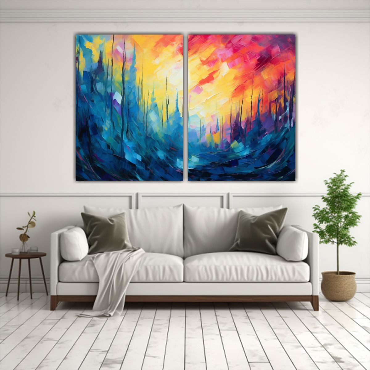 GENERICO - Arte Pared Acuarela Natural Energía 160x120 Cm