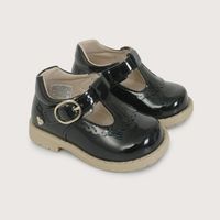 Reina primeros pasos negra charol de niña 40750 18