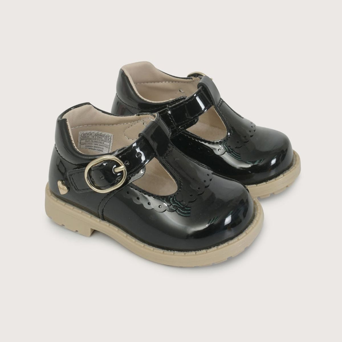 OPALINE - Reina primeros pasos negra charol de niña 40750 18