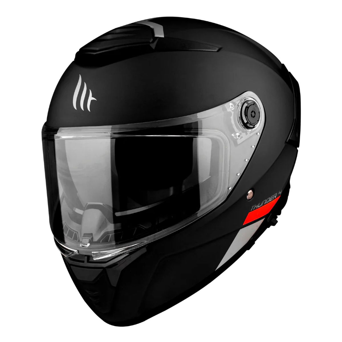 MT - Casco Para Moto MT Thunder 4 SV Solid Negro Mate + Pinlock