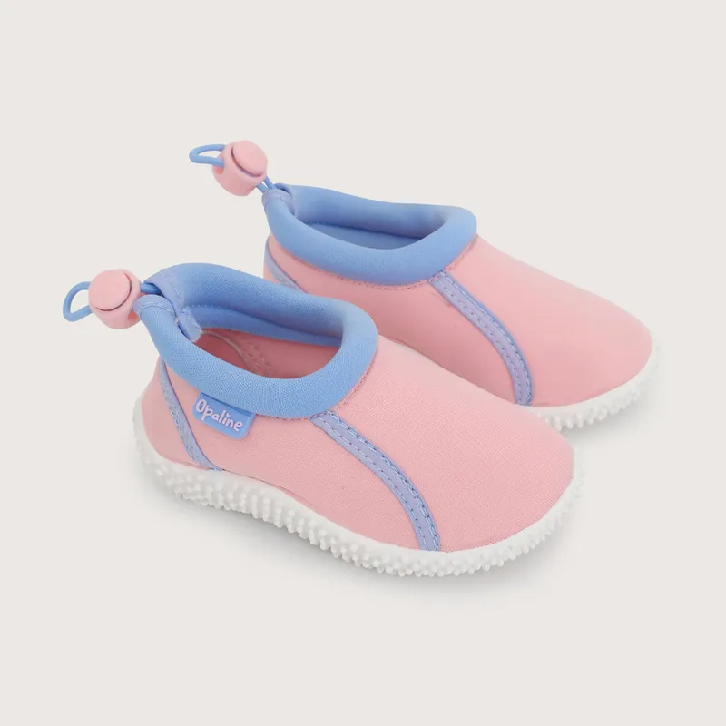 OPALINE - Sandalia aqua con ajuste rosada de niña