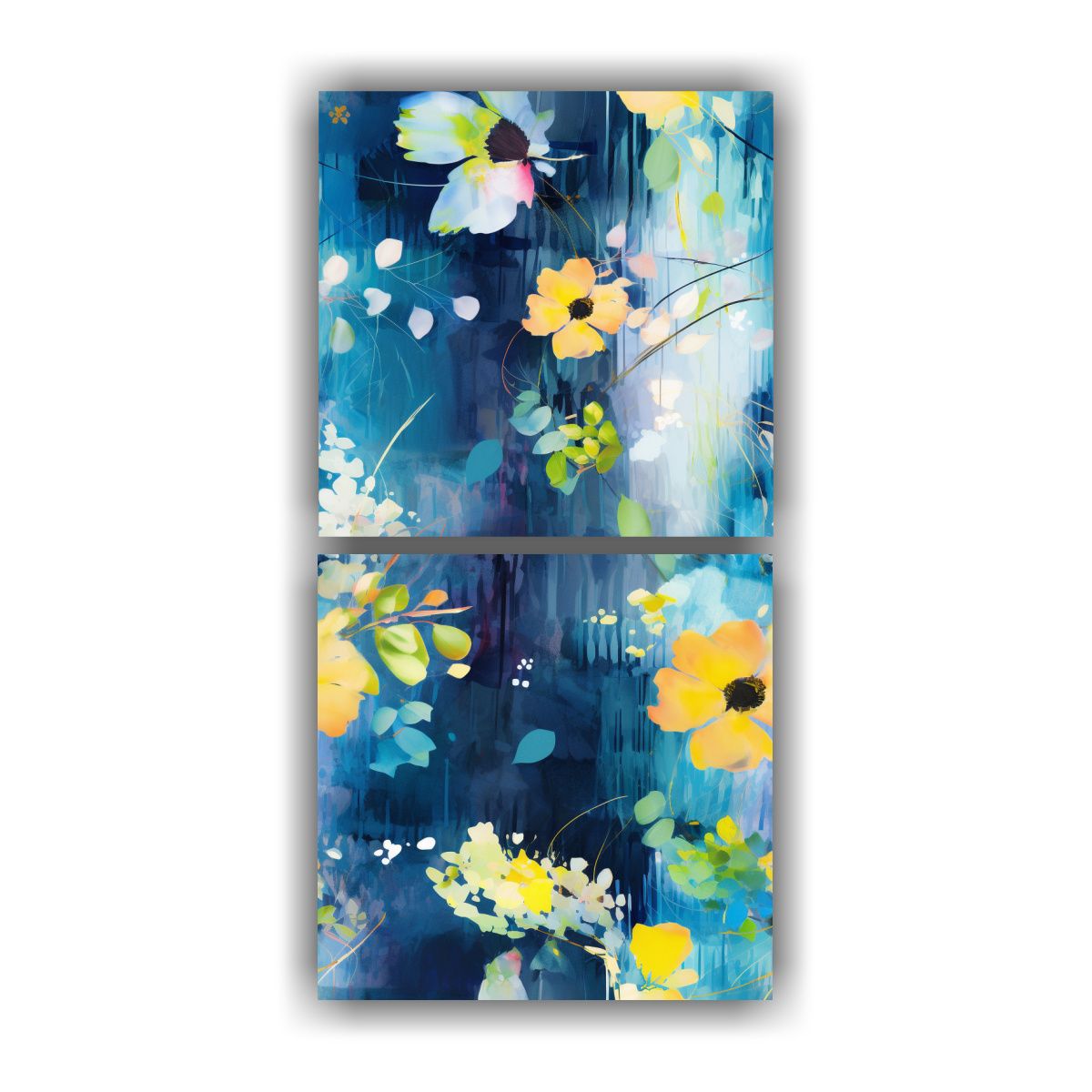 GENERICO - Cuadro Abstracto Inspiración Habitación Con 60x120 Cm