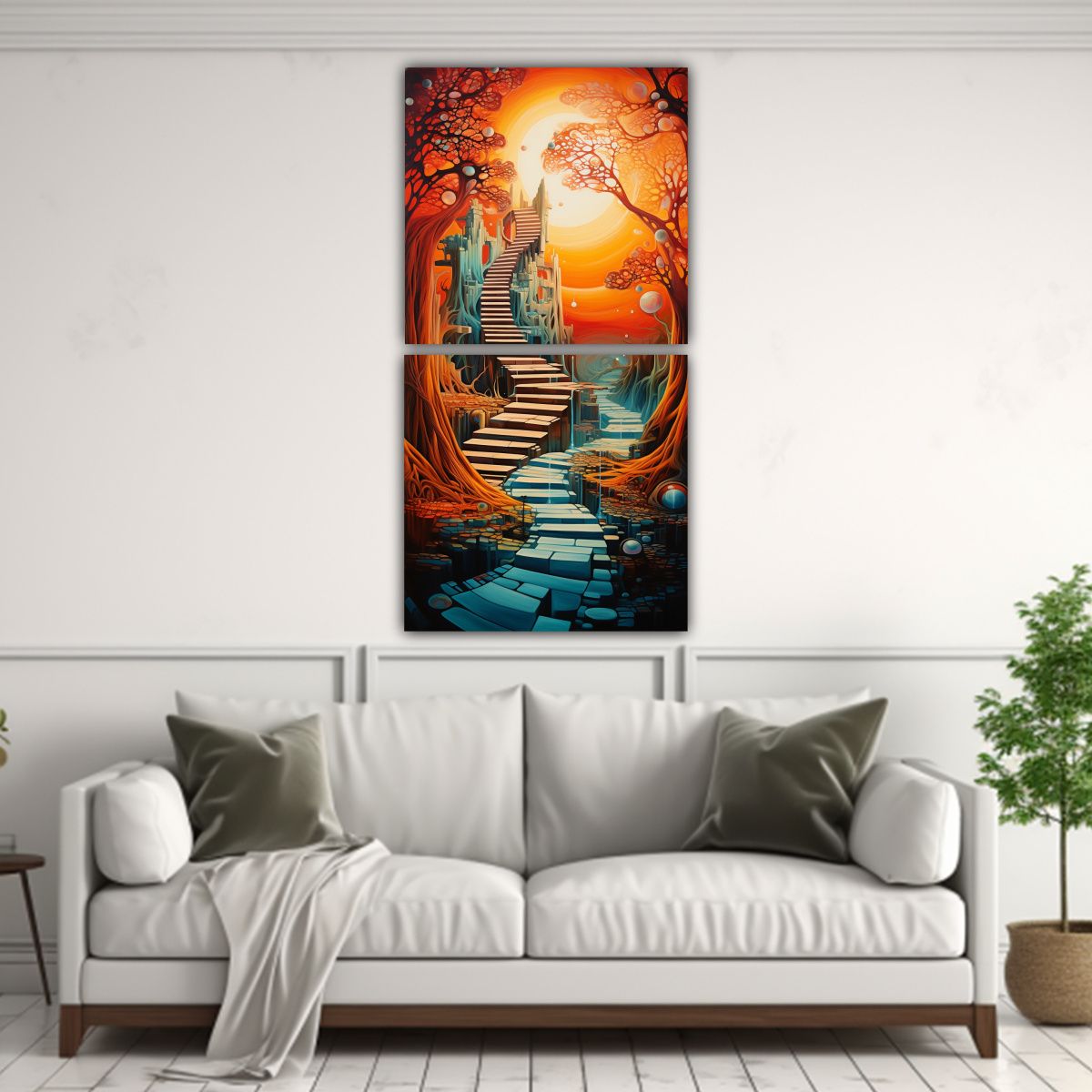 GENERICO - Pinturas Decorativas Abstractas Para Inspirar El 30x60 Cm
