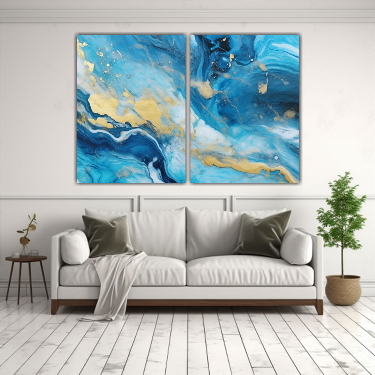 GENERICO - Arte Pared Único Abstracto Océano Natural 160x120 Cm