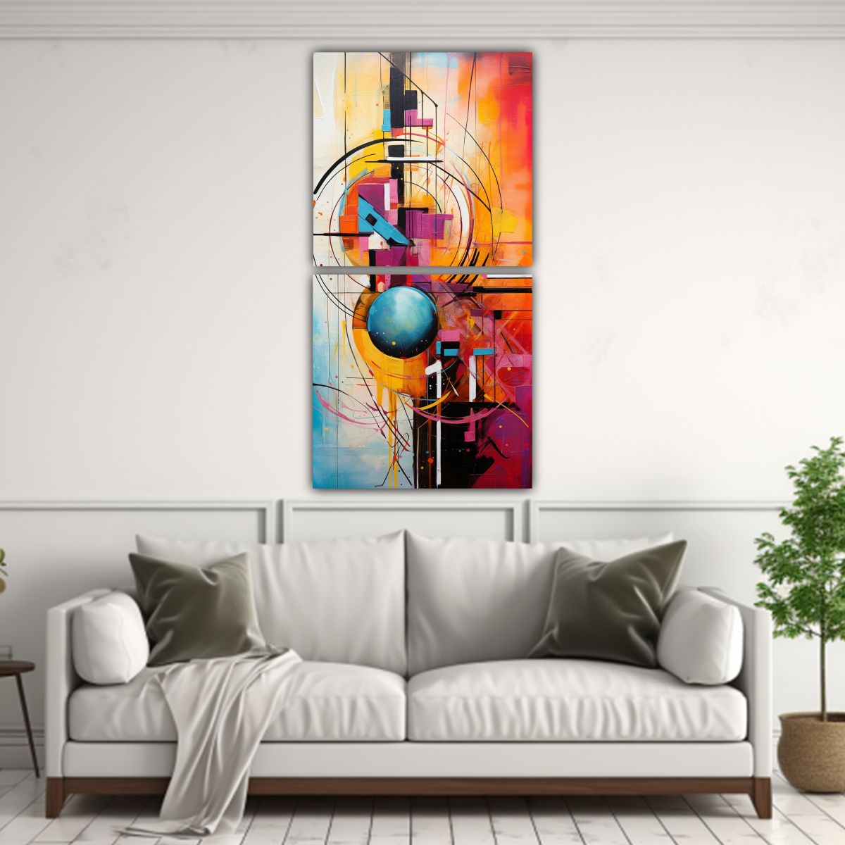 GENERICO - Pinturas Modernas Enigmáticas De Arte Abstracto 50x100 Cm