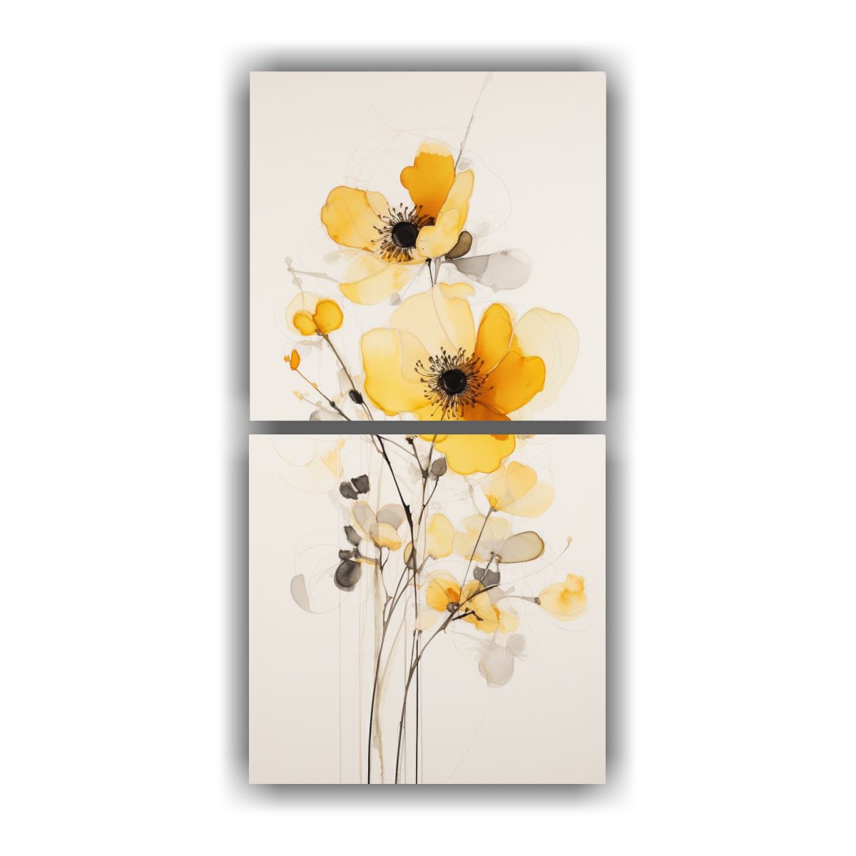 GENERICO - Conjunto De Telas En Bastidor Espectacular Para 50x100 Cm