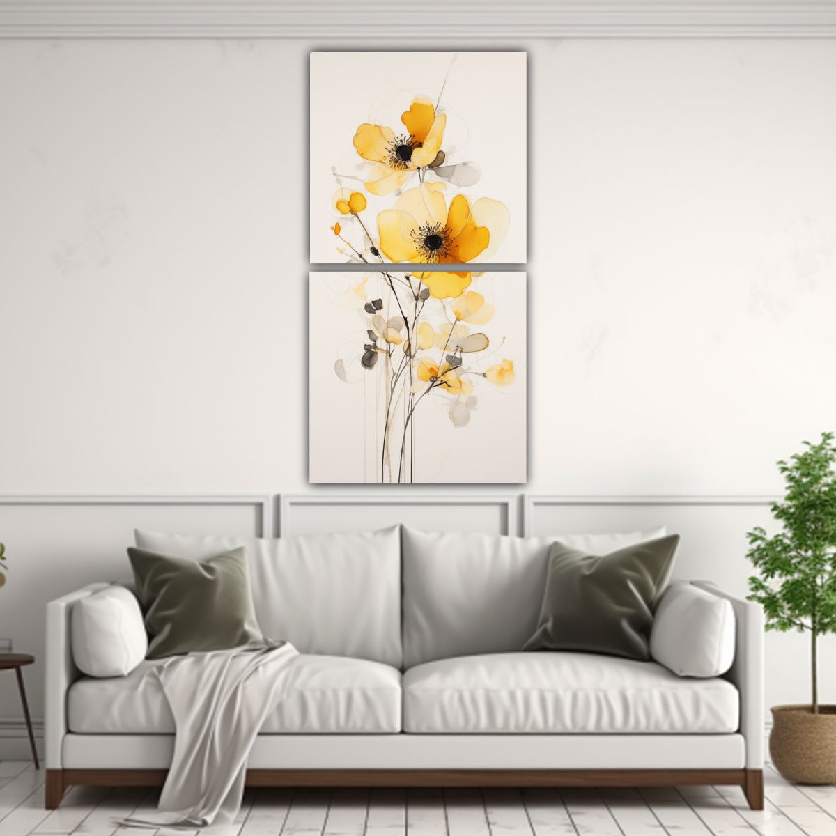 GENERICO - Conjunto De Telas En Bastidor Espectacular Para 50x100 Cm