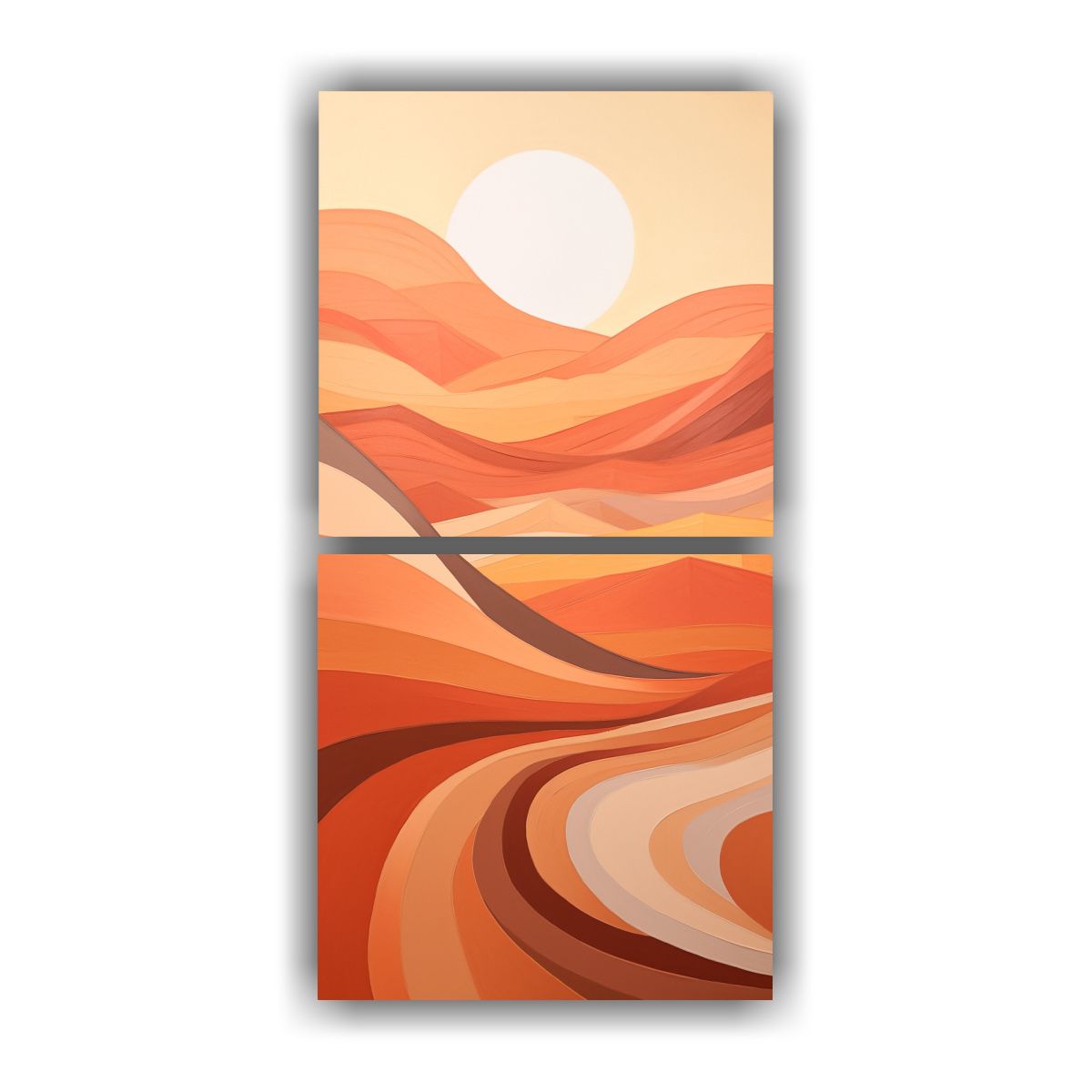 GENERICO - Paisaje Del Desierto Sereno Inspiración 40x80 Cm