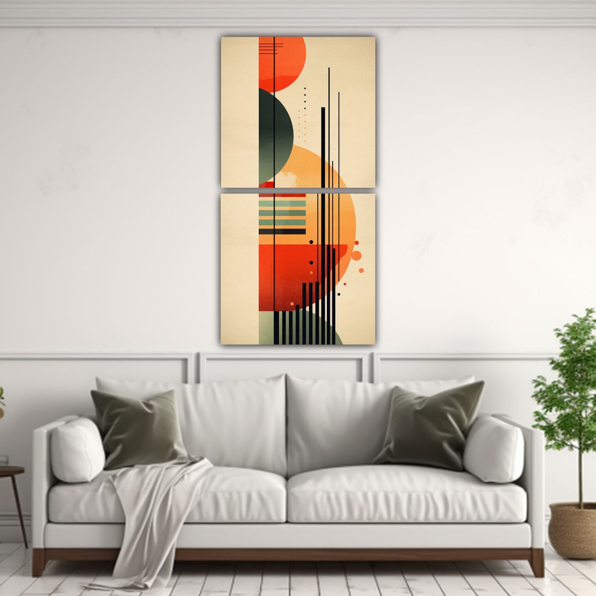 GENERICO - Pinturas Decorativas Estilo Modernista Con 40x80 Cm