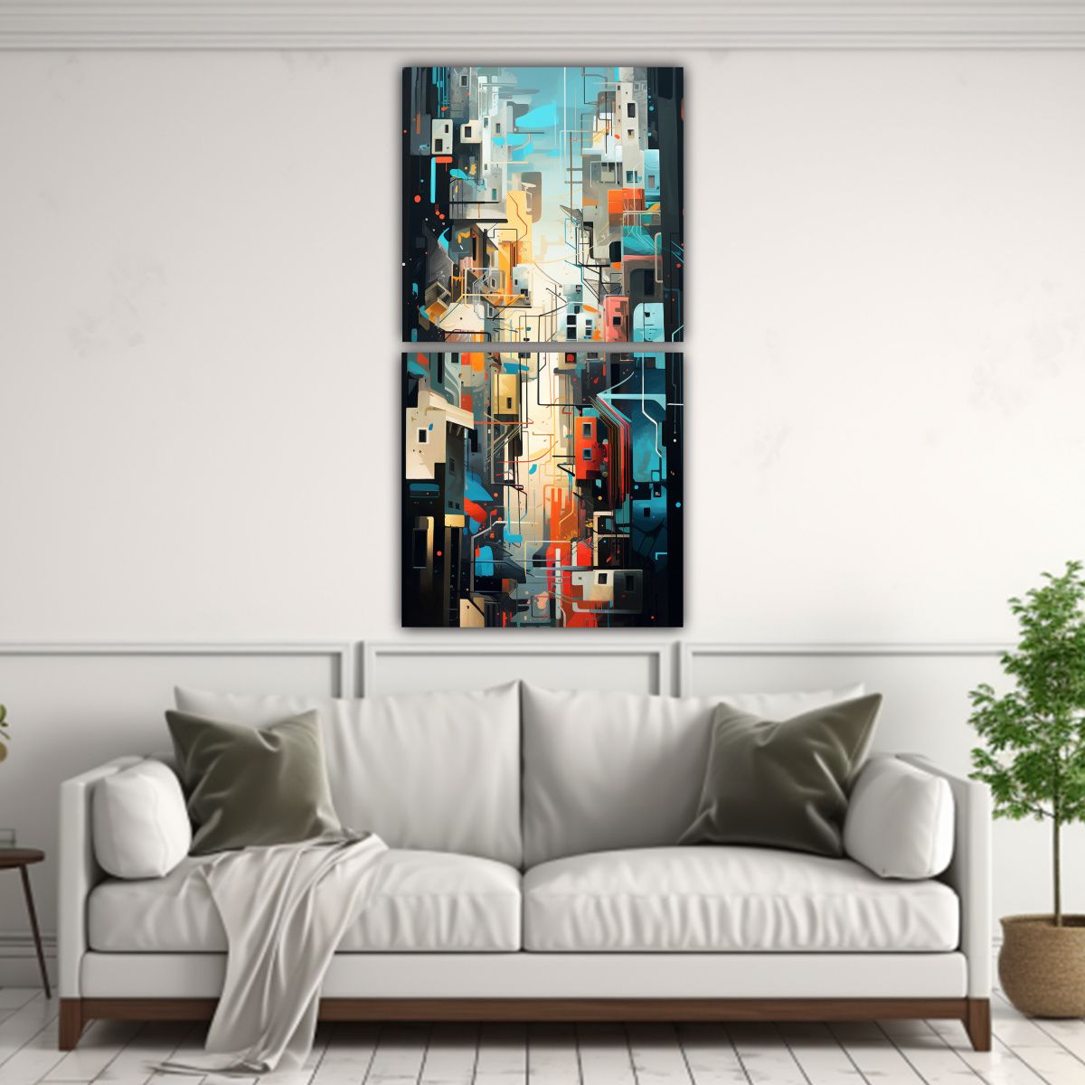 GENERICO - Pinturas Decorativas Originales Que Representan 60x120 Cm