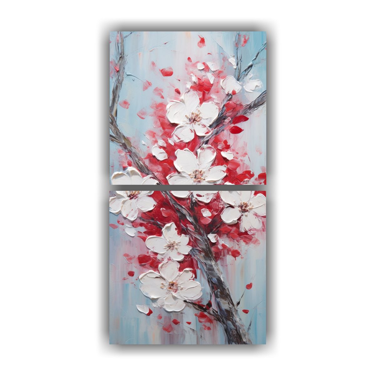 GENERICO - Pintura En Lienzo De Cerezos En Flor En 60x120 Cm