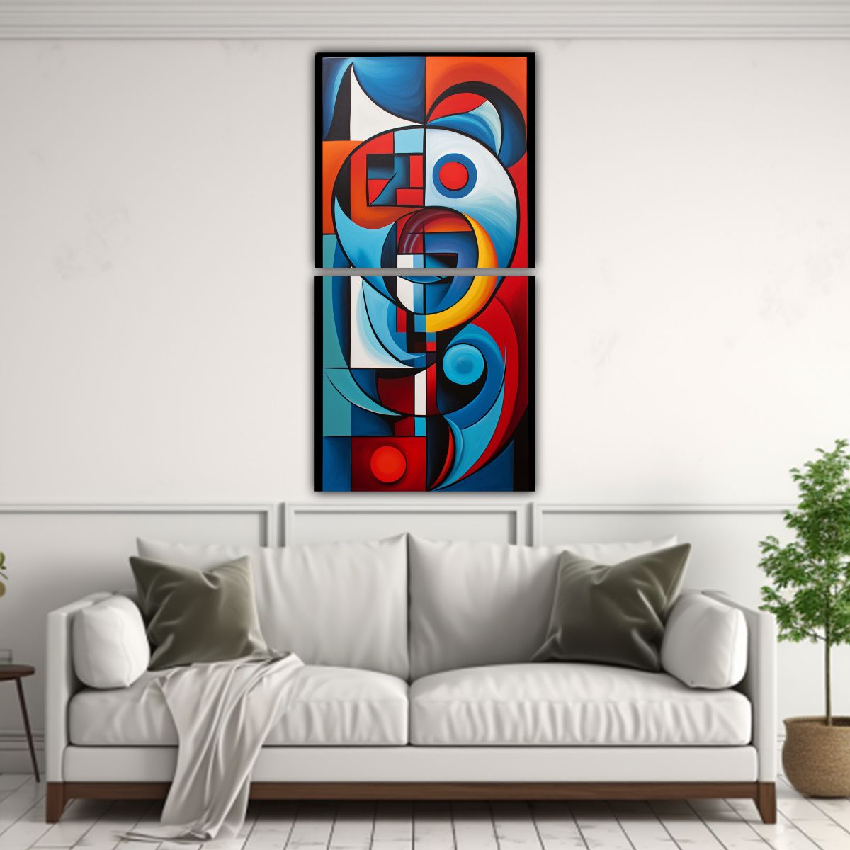 GENERICO - Pintura Decorativa Urbana Abstracta De Fusión De 20x40 Cm
