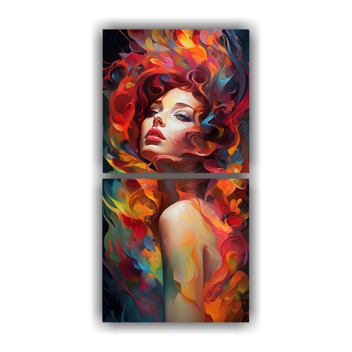 GENERICO - Pinturas Decorativas De Fusión Abstracta De 50x100 Cm