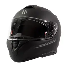 MT - Casco Para Moto Targo Solid Negro Mate