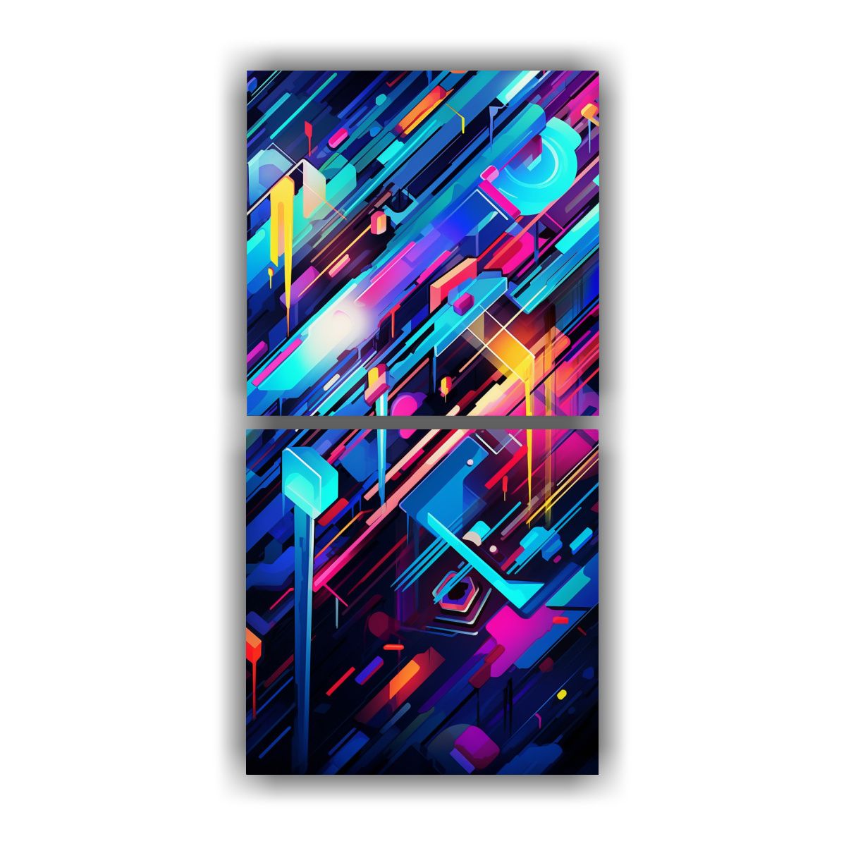 GENERICO - Pinturas Decorativas De Fusión Abstracta De 50x100 Cm