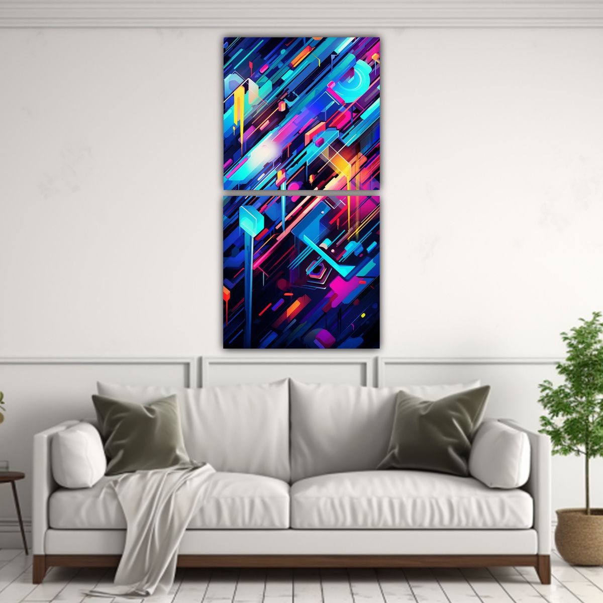 GENERICO - Pinturas Decorativas De Fusión Abstracta De 40x80 Cm