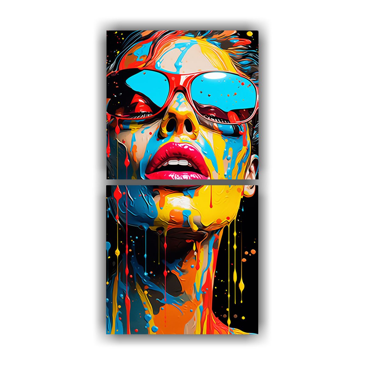 GENERICO - Pinturas Decorativas De Fusión Abstracta De Arte 20x40 Cm