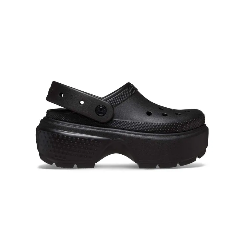 CROCS - Zueco Mujer Stomp Clog Blk Verde CROCS