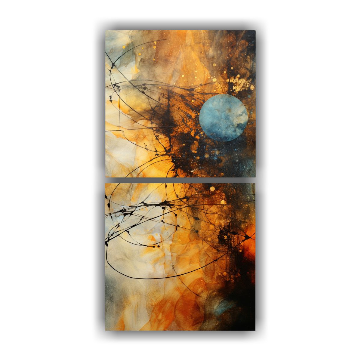 GENERICO - Pintura Decorativa Abstracta Llena De Misterio E 60x120 Cm