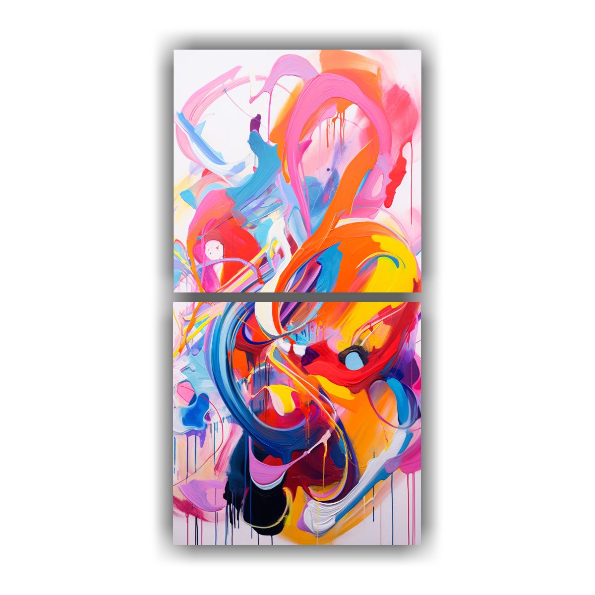 GENERICO - Pinturas Decorativas De Interpretación Abstracta 20x40 Cm
